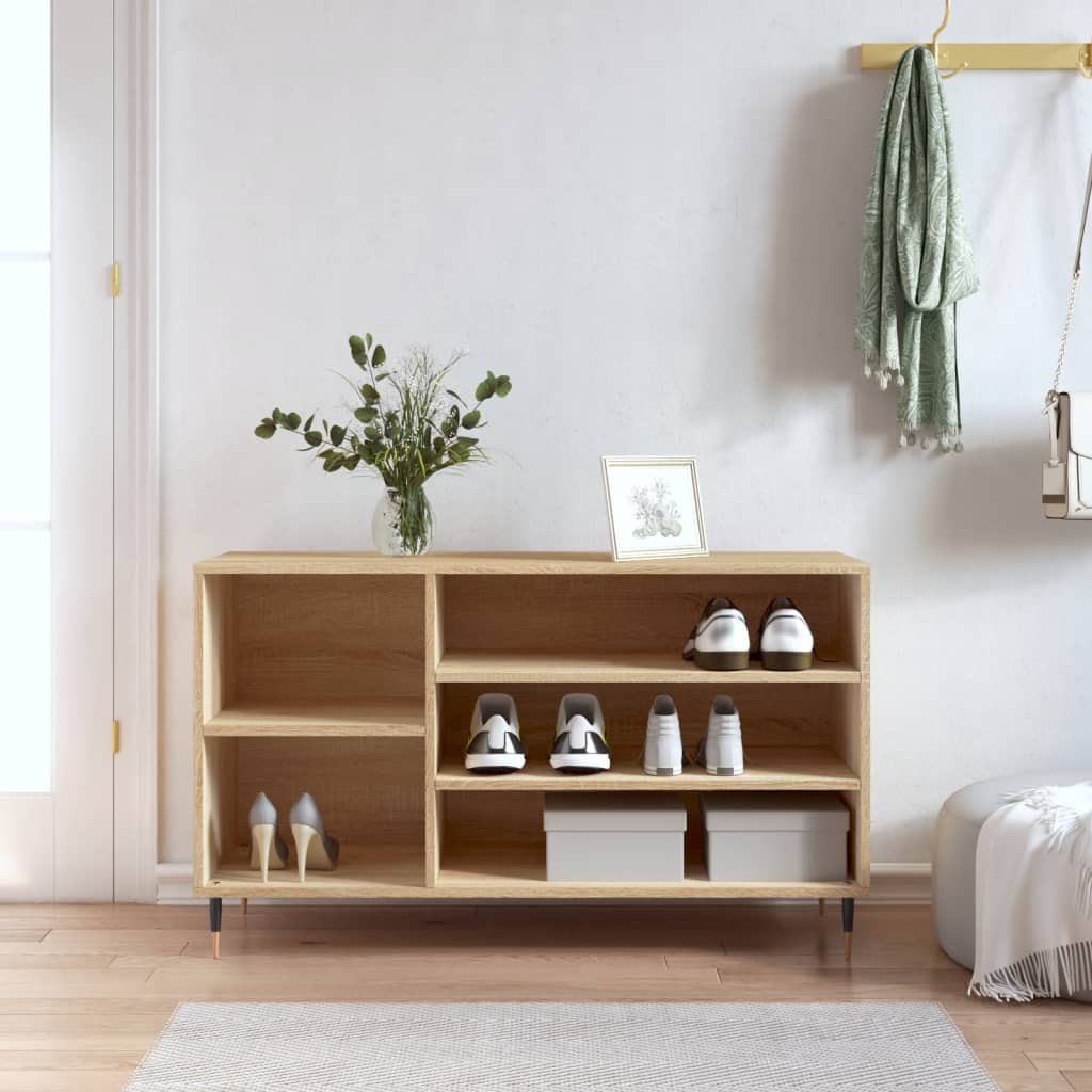 Armoire à chaussures Chêne sonoma 102x36x60cm Bois d'ingénierie - XIOS