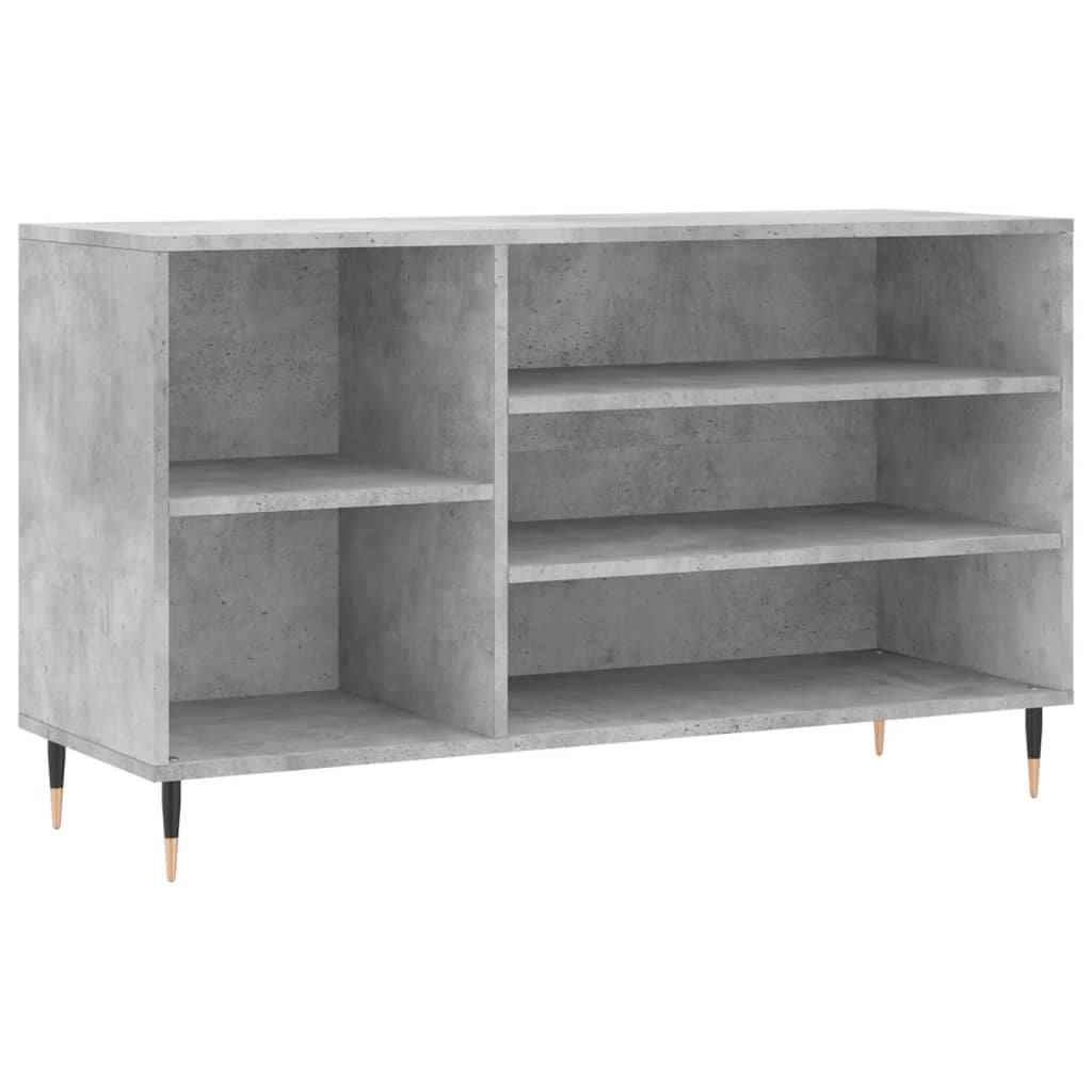 Armoire à chaussures Gris béton 102x36x60 cm Bois d'ingénierie - XIOS