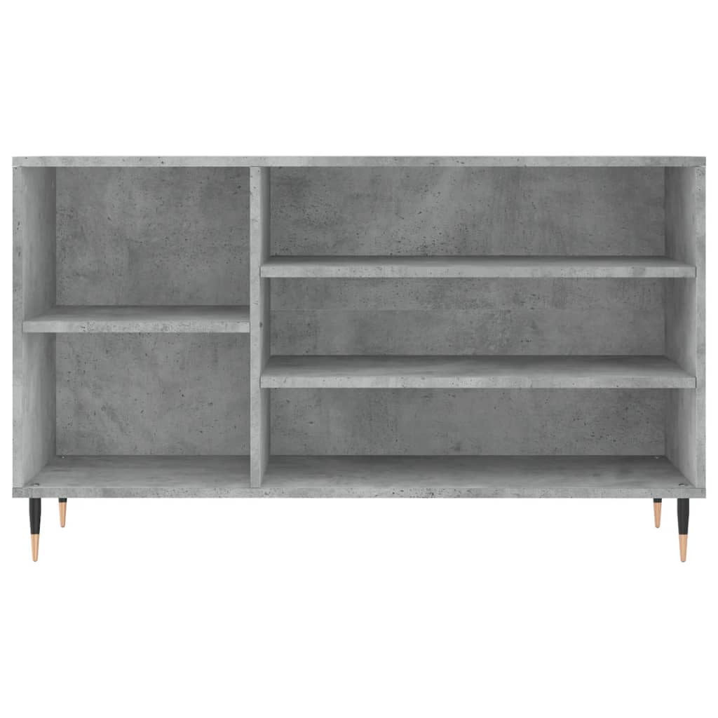 Armoire à chaussures Gris béton 102x36x60 cm Bois d'ingénierie - XIOS