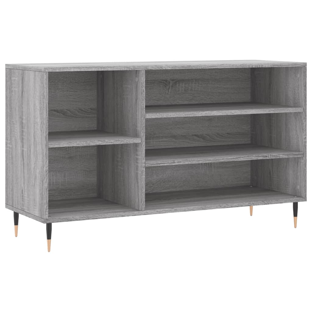 Armoire à chaussures Sonoma gris 102x36x60 cm Bois d'ingénierie - XIOS
