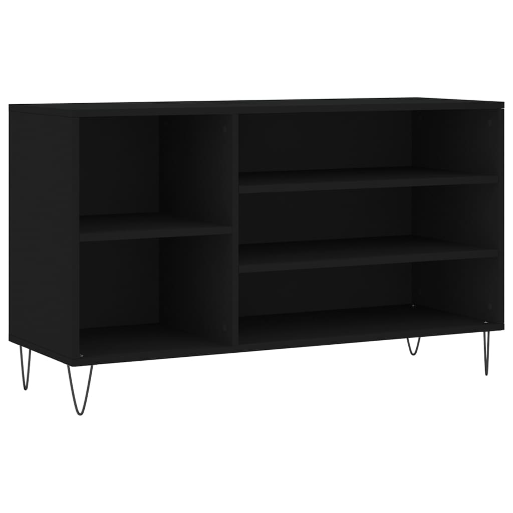 Armoire à chaussures Noir 102x36x60 cm Bois d'ingénierie - XIOS