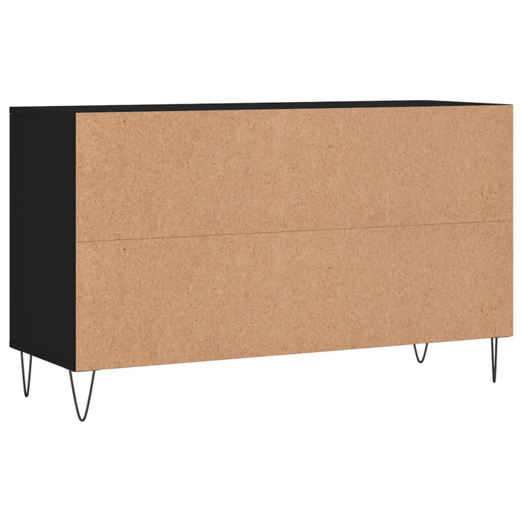 Armoire à chaussures Noir 102x36x60 cm Bois d'ingénierie - XIOS