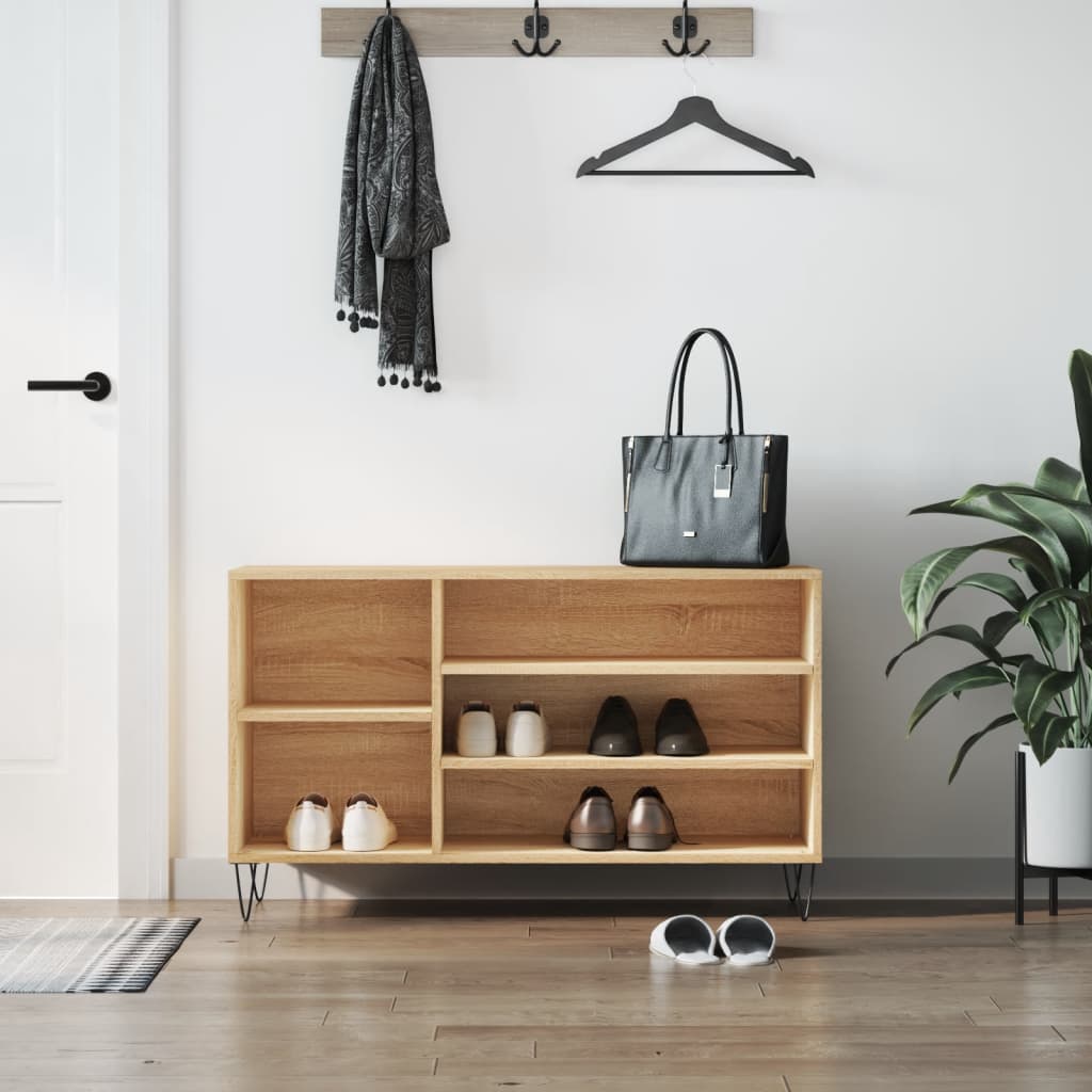 Armoire à chaussures Chêne sonoma 102x36x60cm Bois d'ingénierie - XIOS