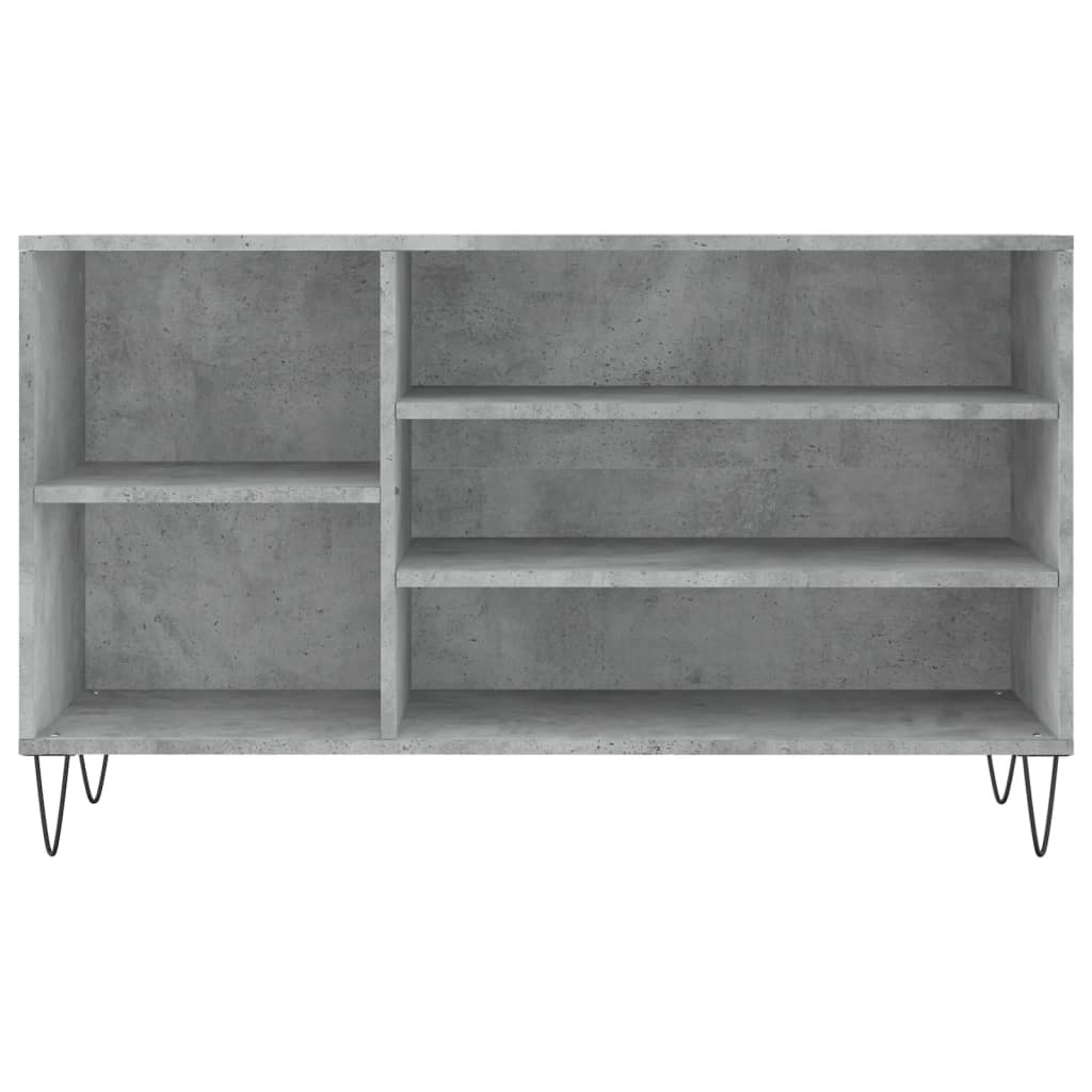 Armoire à chaussures Gris béton 102x36x60 cm Bois d'ingénierie - XIOS