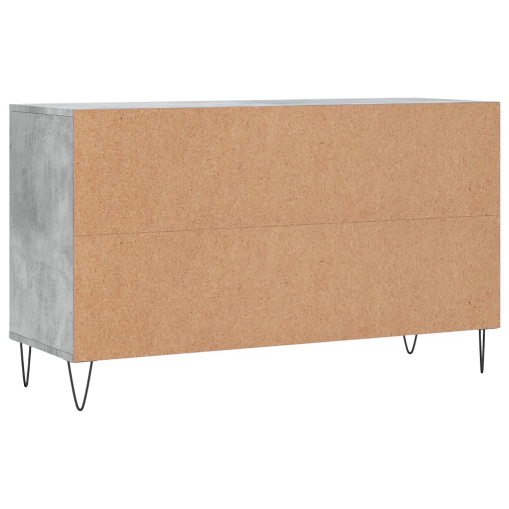 Armoire à chaussures Gris béton 102x36x60 cm Bois d'ingénierie - XIOS