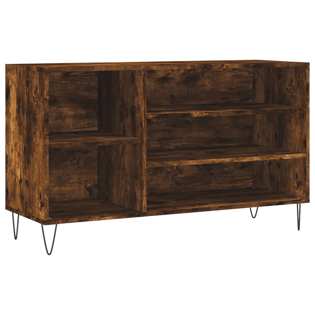 Armoire à chaussures Chêne fumé 102x36x60 cm Bois d'ingénierie - XIOS