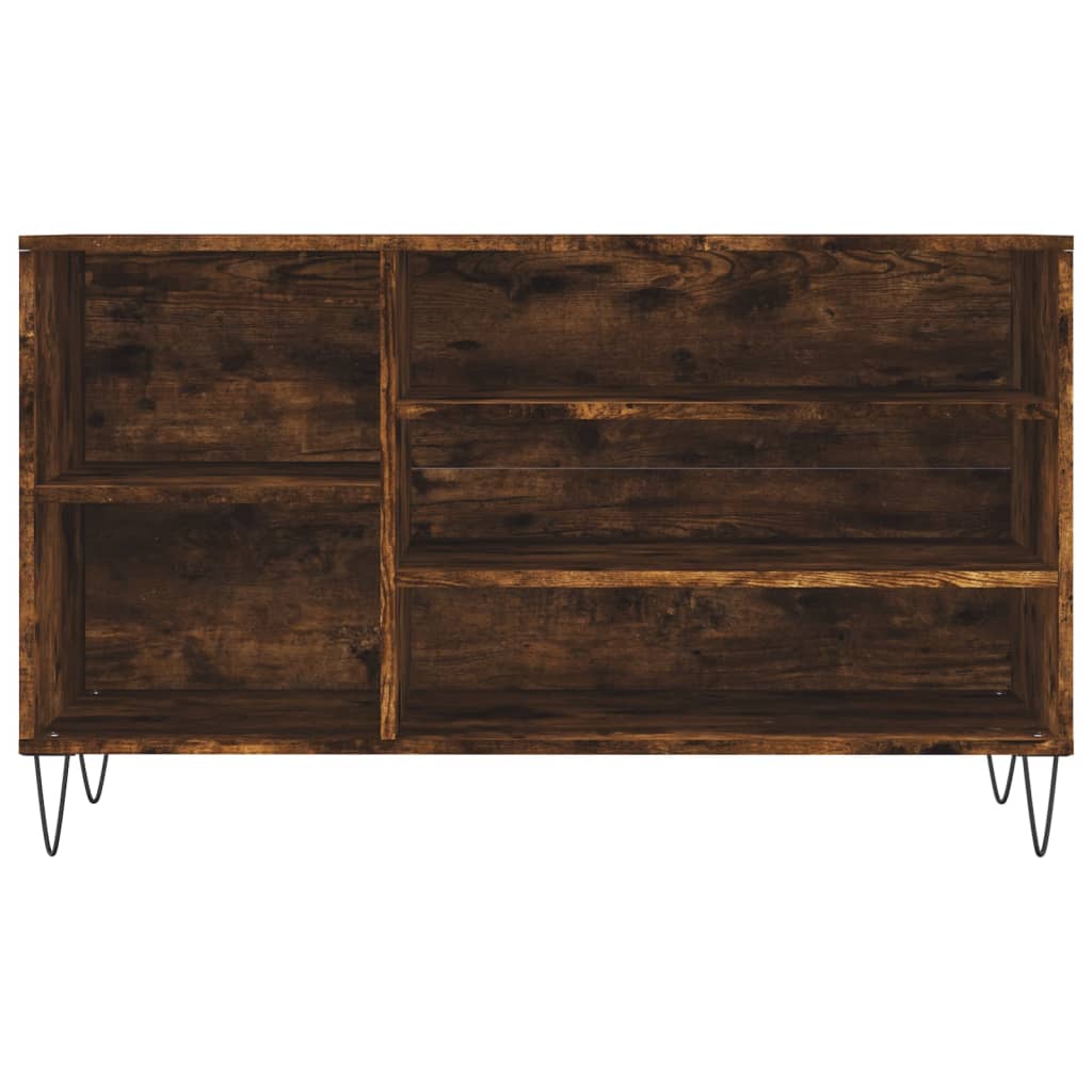 Armoire à chaussures Chêne fumé 102x36x60 cm Bois d'ingénierie - XIOS