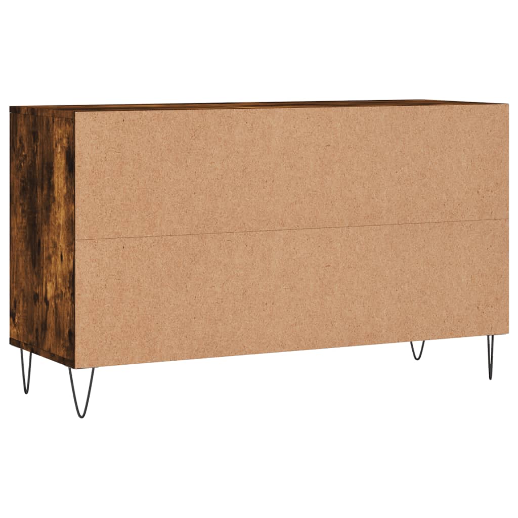 Armoire à chaussures Chêne fumé 102x36x60 cm Bois d'ingénierie - XIOS
