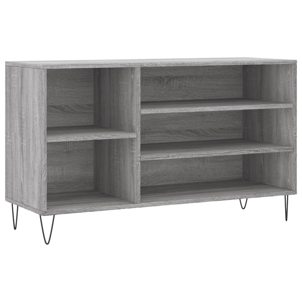 Armoire à chaussures Sonoma gris 102x36x60 cm Bois d'ingénierie - XIOS