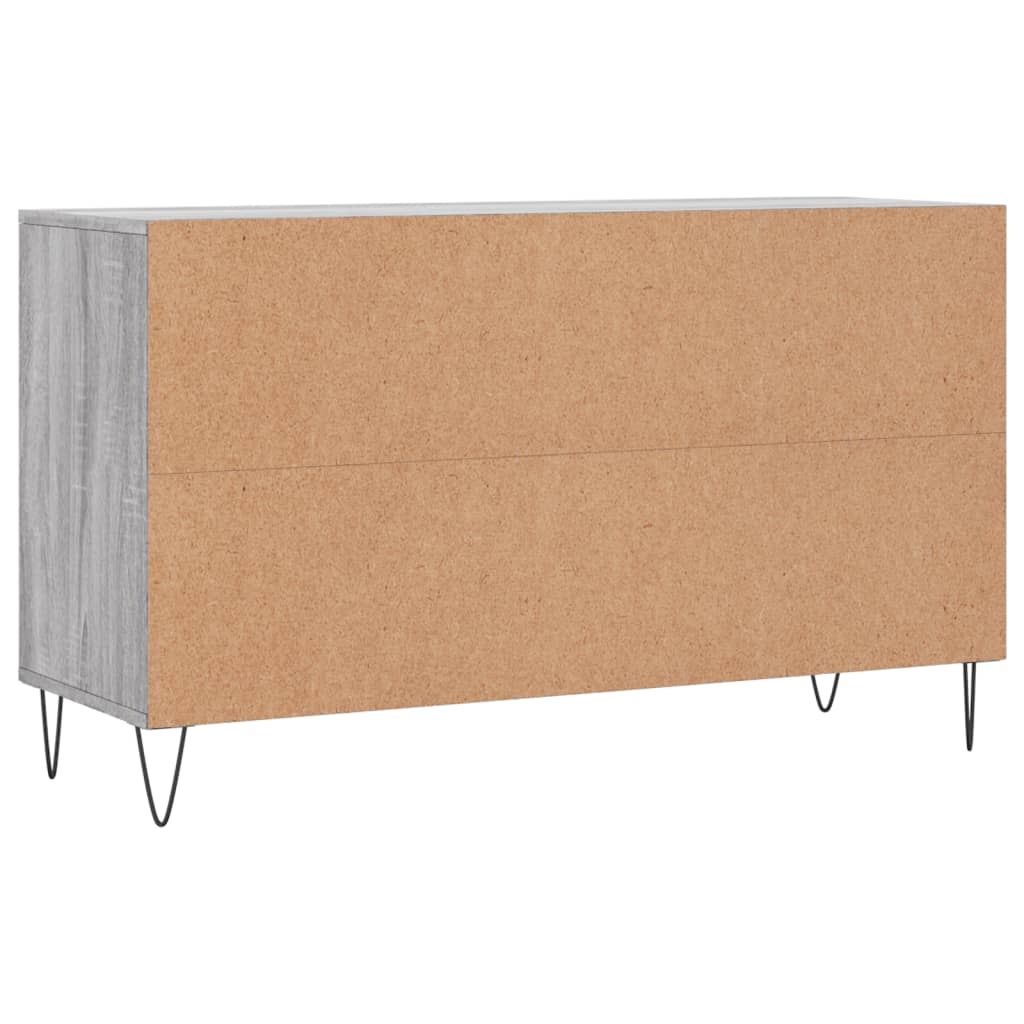 Armoire à chaussures Sonoma gris 102x36x60 cm Bois d'ingénierie - XIOS