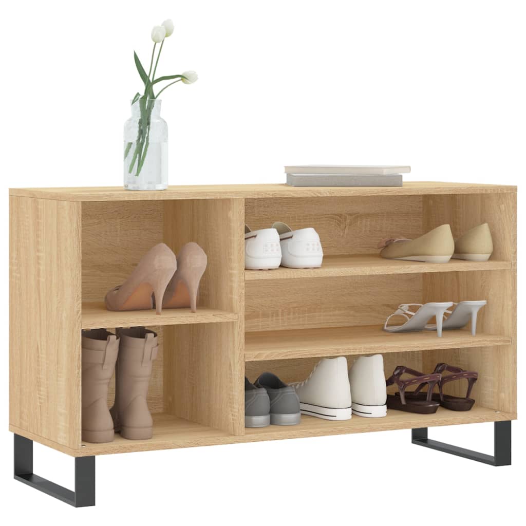 Armoire à chaussures Chêne sonoma 102x36x60cm Bois d'ingénierie - XIOS
