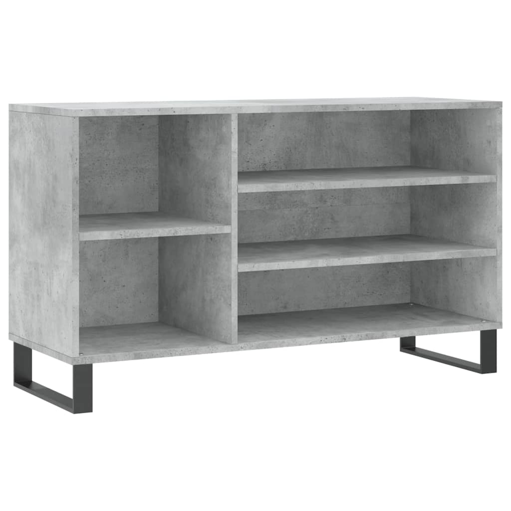 Armoire à chaussures Gris béton 102x36x60 cm Bois d'ingénierie - XIOS