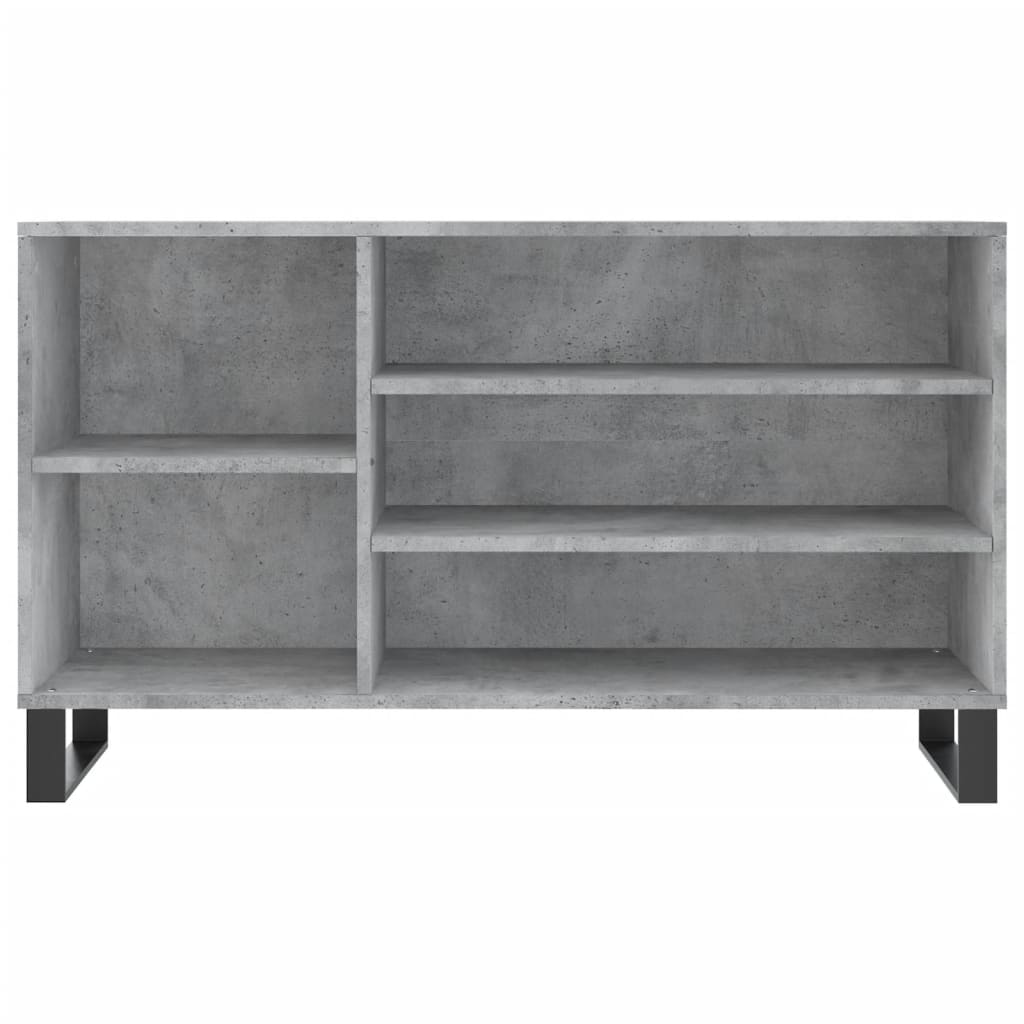 Armoire à chaussures Gris béton 102x36x60 cm Bois d'ingénierie - XIOS