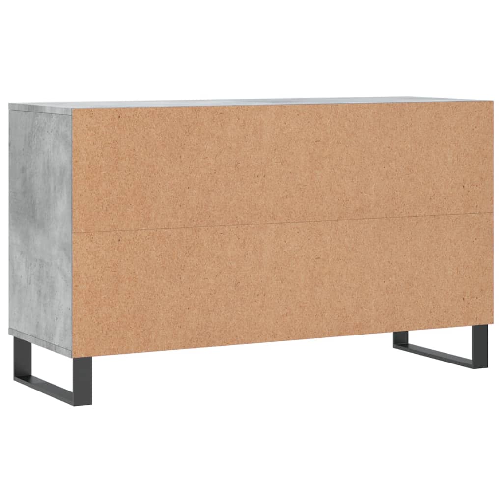 Armoire à chaussures Gris béton 102x36x60 cm Bois d'ingénierie - XIOS