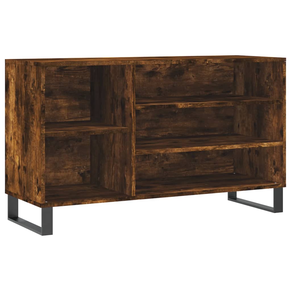 Armoire à chaussures Chêne fumé 102x36x60 cm Bois d'ingénierie - XIOS