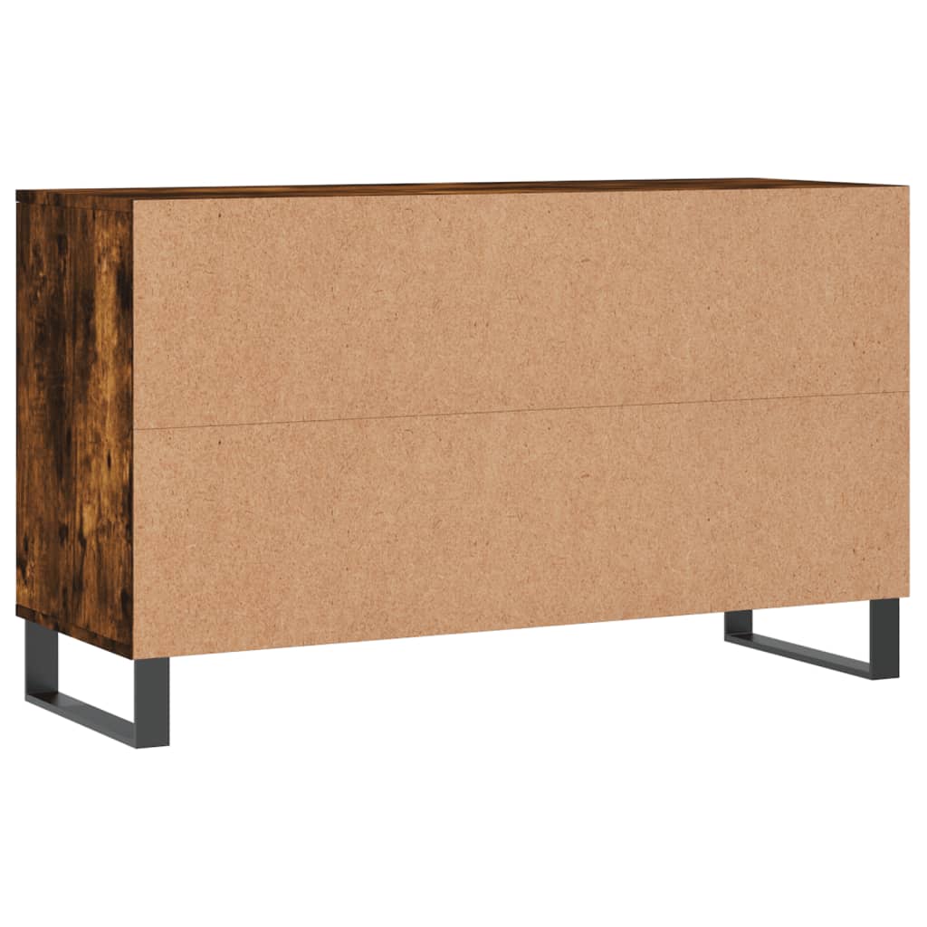 Armoire à chaussures Chêne fumé 102x36x60 cm Bois d'ingénierie - XIOS