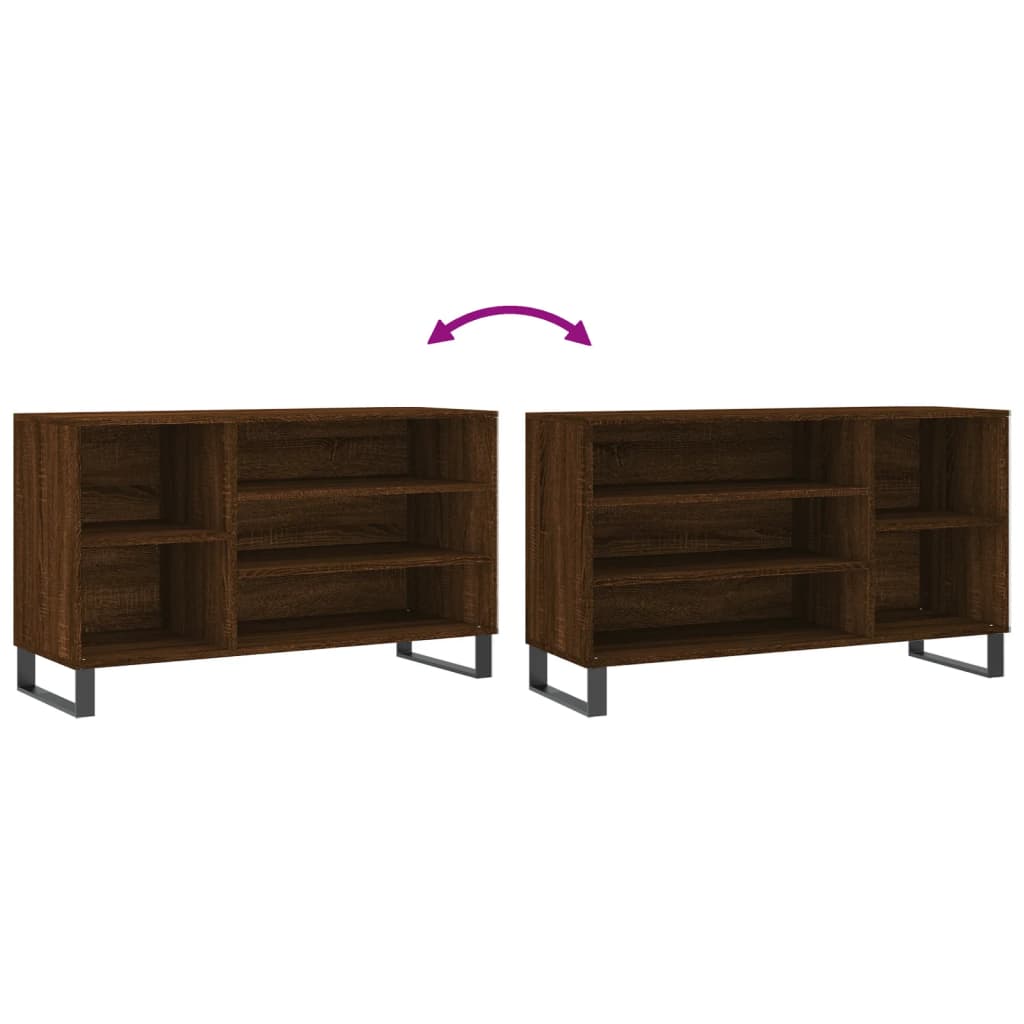 Armoire à chaussures Chêne marron 102x36x60cm Bois d'ingénierie - XIOS