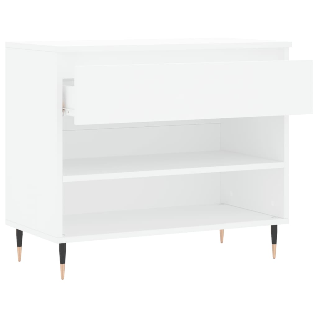 Armoire à chaussures Blanc 70x36x60 cm Bois d'ingénierie - XIOS