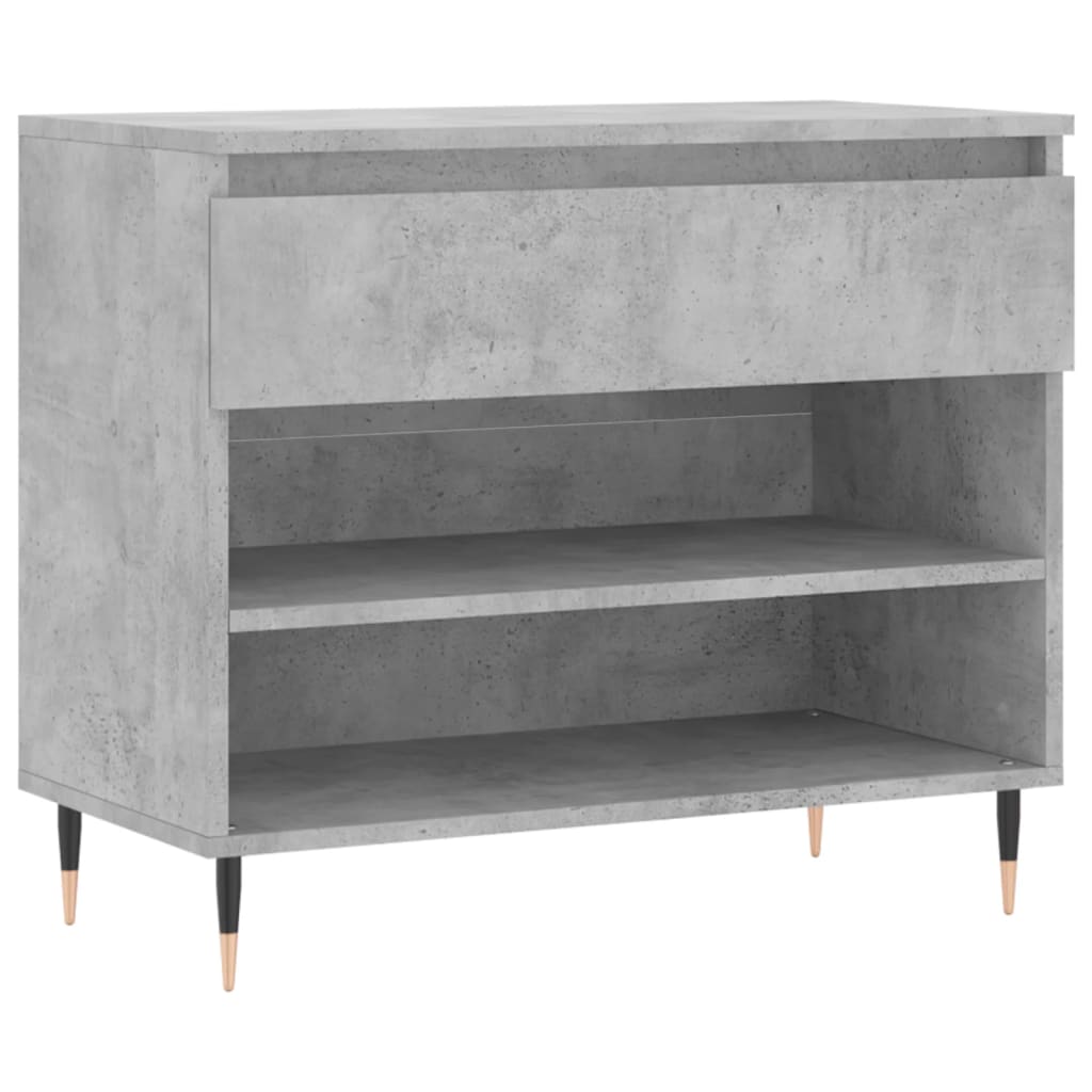 Armoire à chaussures Gris béton 70x36x60 cm Bois d'ingénierie - XIOS