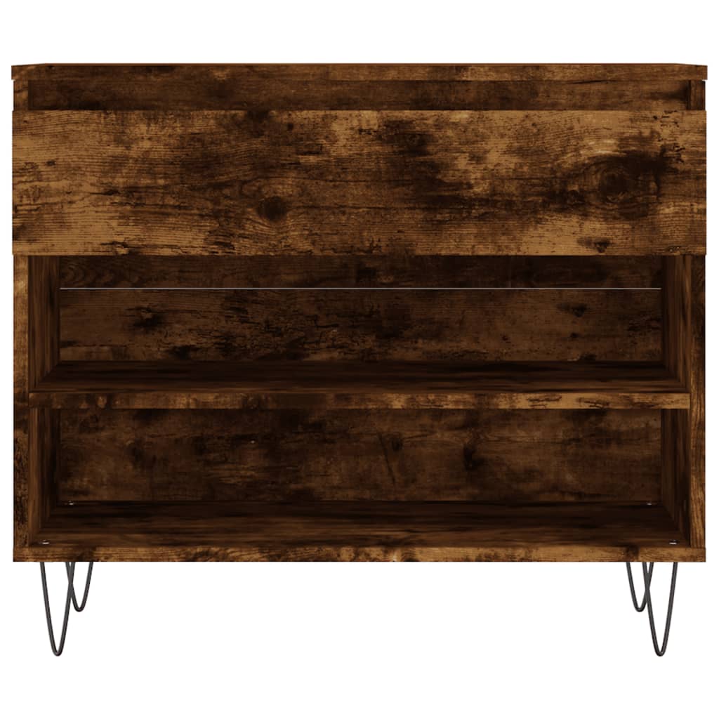 Armoire à chaussures Chêne fumé 70x36x60 cm Bois d'ingénierie - XIOS