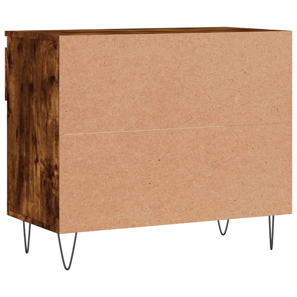 Armoire à chaussures Chêne fumé 70x36x60 cm Bois d'ingénierie - XIOS