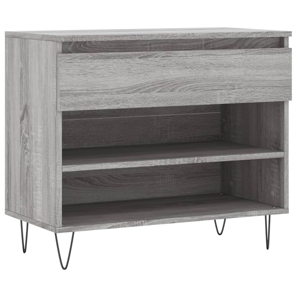 Armoire à chaussures Sonoma gris 70x36x60 cm Bois d'ingénierie - XIOS