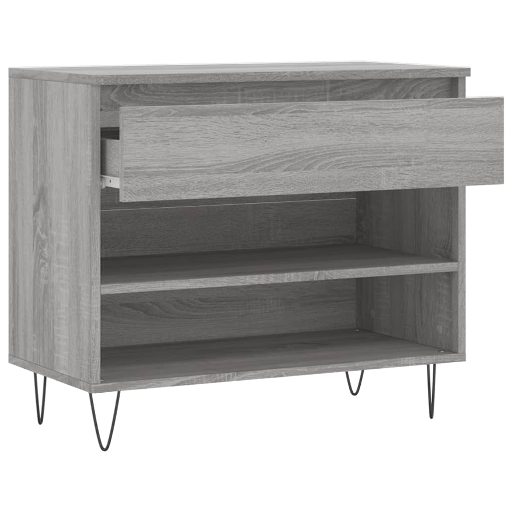 Armoire à chaussures Sonoma gris 70x36x60 cm Bois d'ingénierie - XIOS