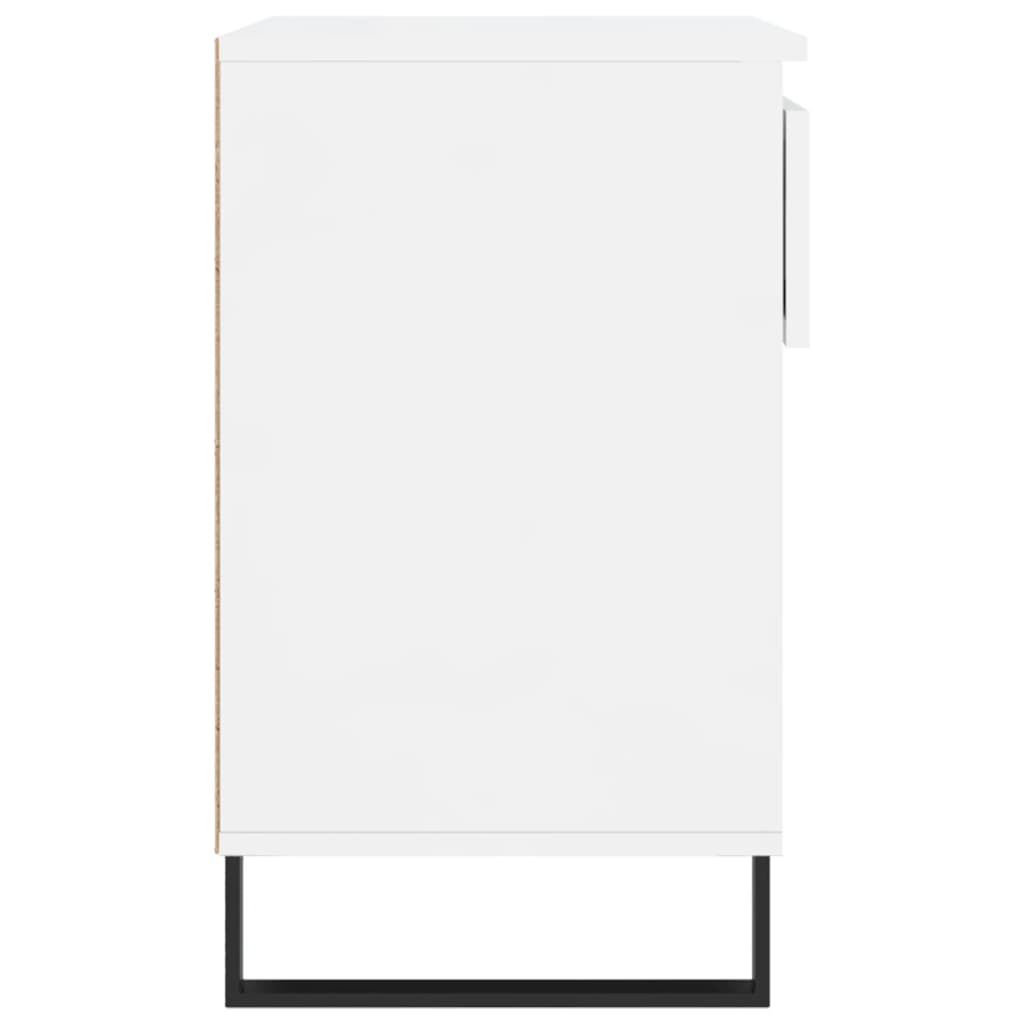 Armoire à chaussure Blanc brillant 70x36x60 cm Bois ingénierie - XIOS