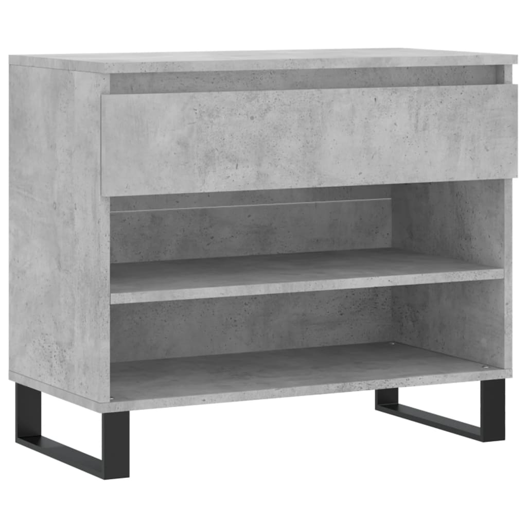 Armoire à chaussures Gris béton 70x36x60 cm Bois d'ingénierie - XIOS