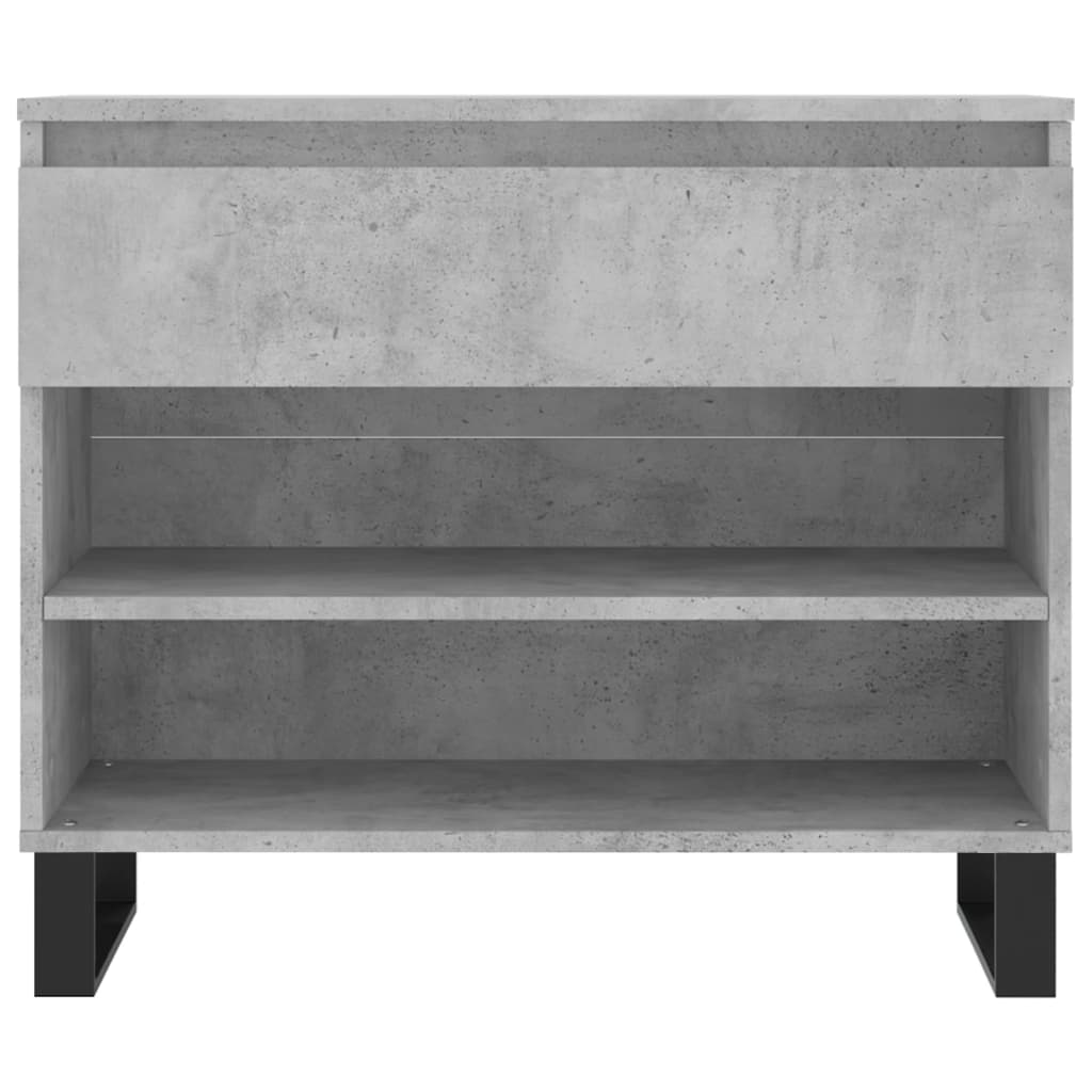 Armoire à chaussures Gris béton 70x36x60 cm Bois d'ingénierie - XIOS