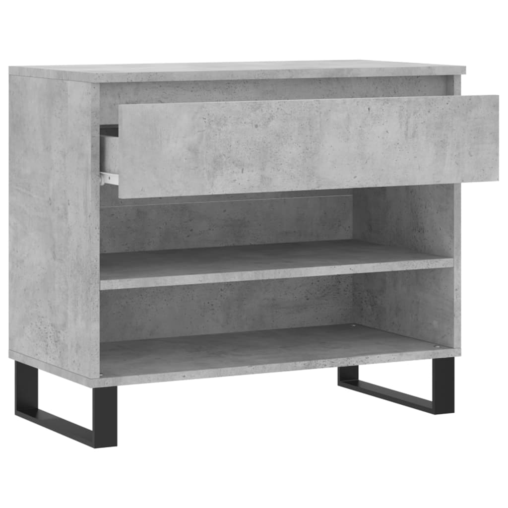 Armoire à chaussures Gris béton 70x36x60 cm Bois d'ingénierie - XIOS