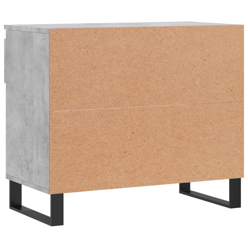 Armoire à chaussures Gris béton 70x36x60 cm Bois d'ingénierie - XIOS