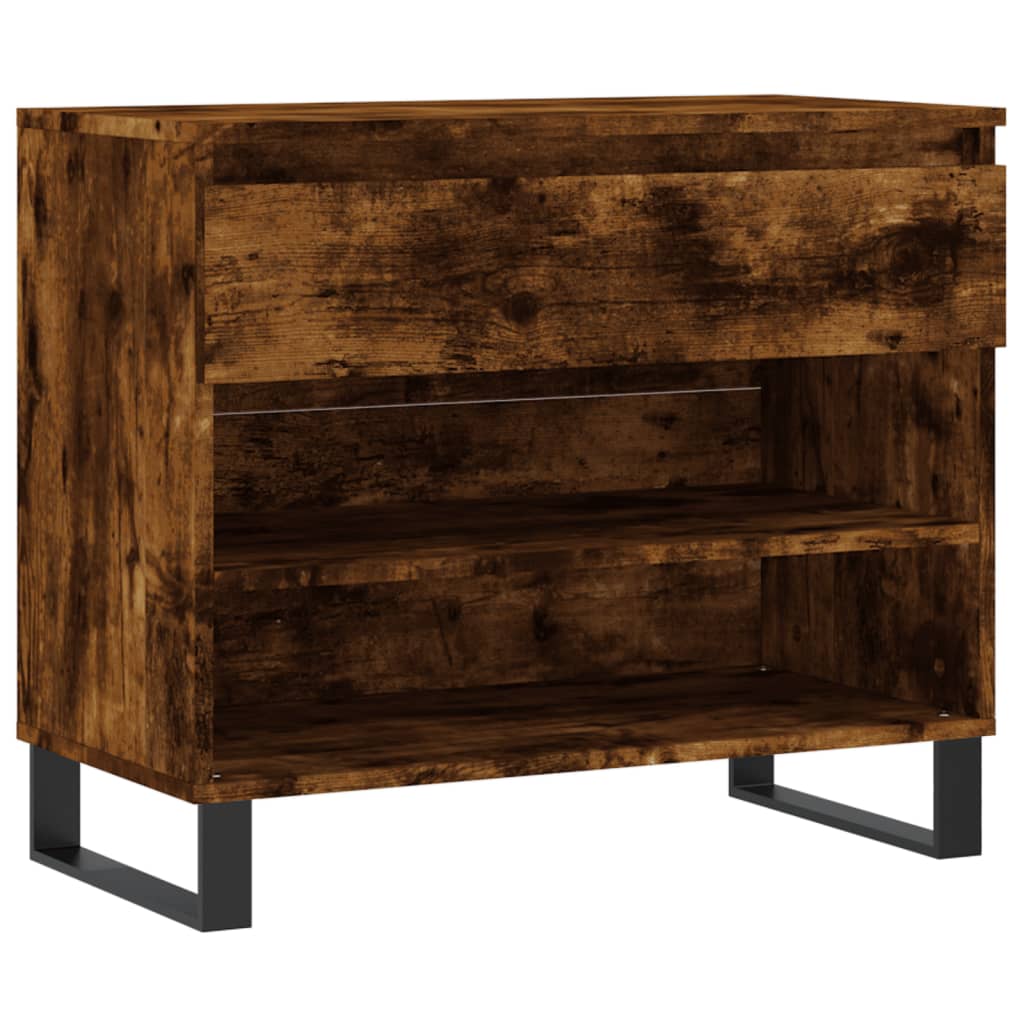 Armoire à chaussures Chêne fumé 70x36x60 cm Bois d'ingénierie - XIOS