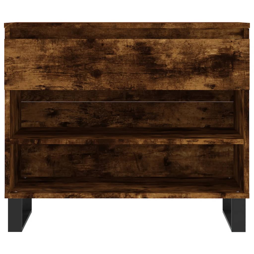 Armoire à chaussures Chêne fumé 70x36x60 cm Bois d'ingénierie - XIOS