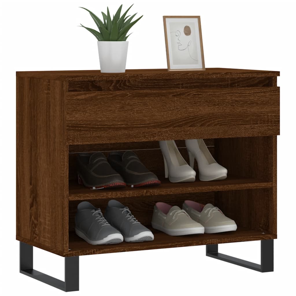 Armoire à chaussures Chêne marron 70x36x60 cm Bois d'ingénierie - XIOS