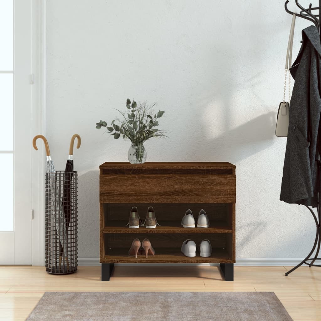 Armoire à chaussures Chêne marron 70x36x60 cm Bois d'ingénierie - XIOS