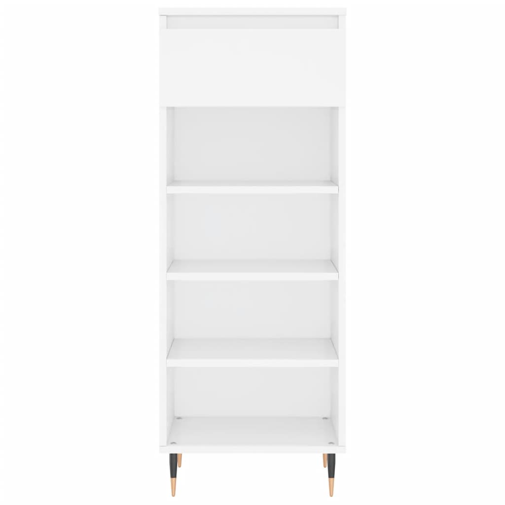 Armoire à chaussures Blanc brillant 40x36x105cm Bois ingénierie - XIOS