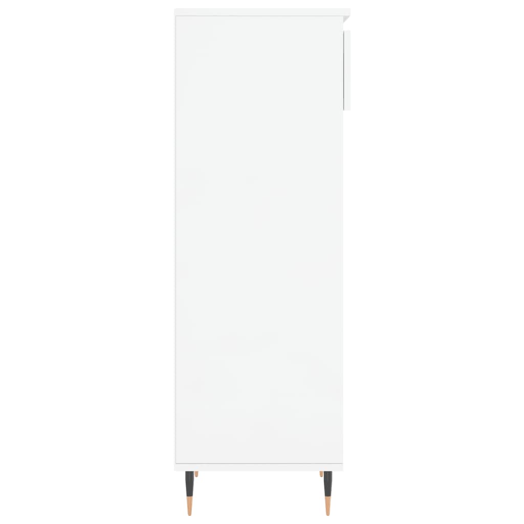 Armoire à chaussures Blanc brillant 40x36x105cm Bois ingénierie - XIOS