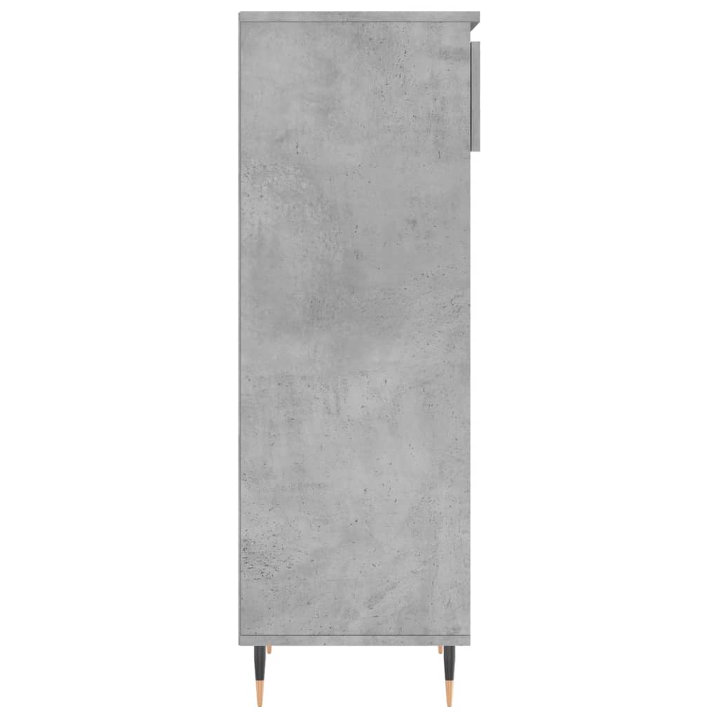 Armoire à chaussures Gris béton 40x36x105 cm Bois d'ingénierie - XIOS