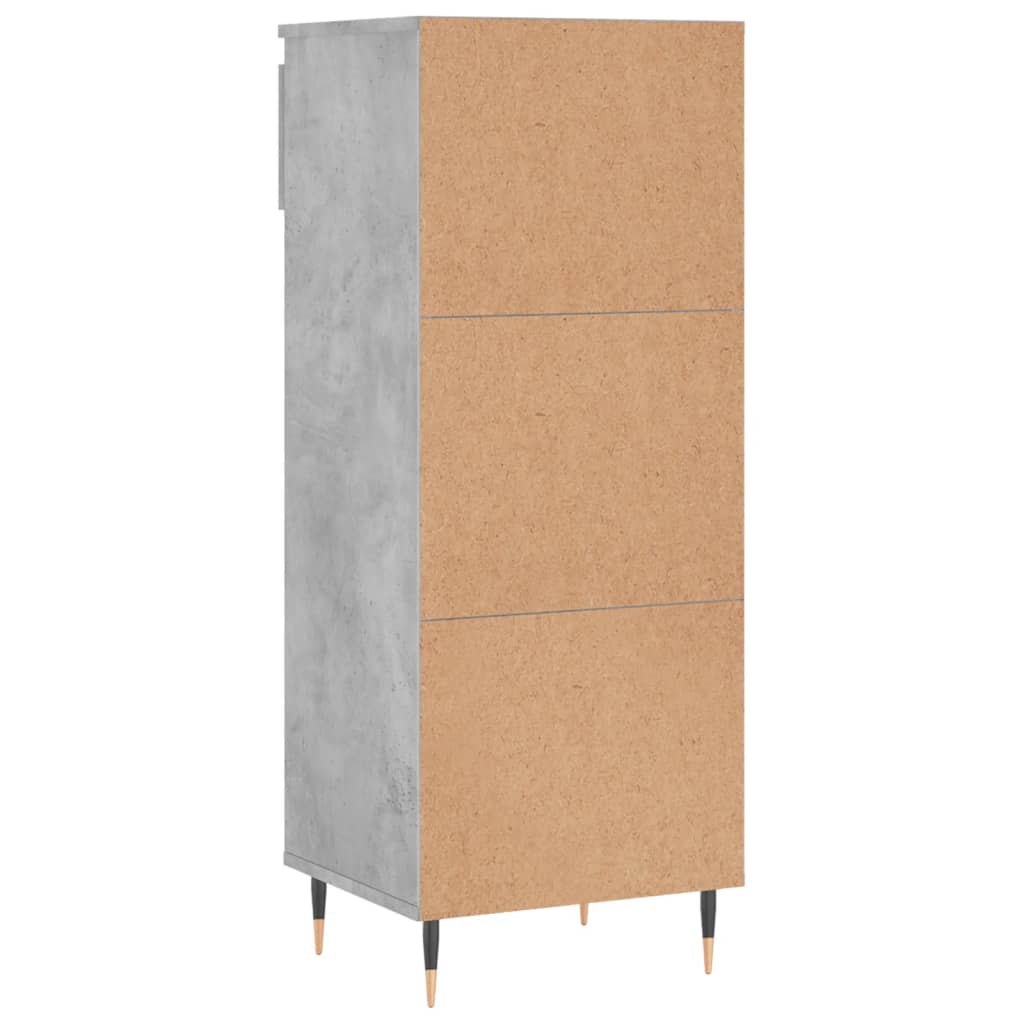 Armoire à chaussures Gris béton 40x36x105 cm Bois d'ingénierie - XIOS