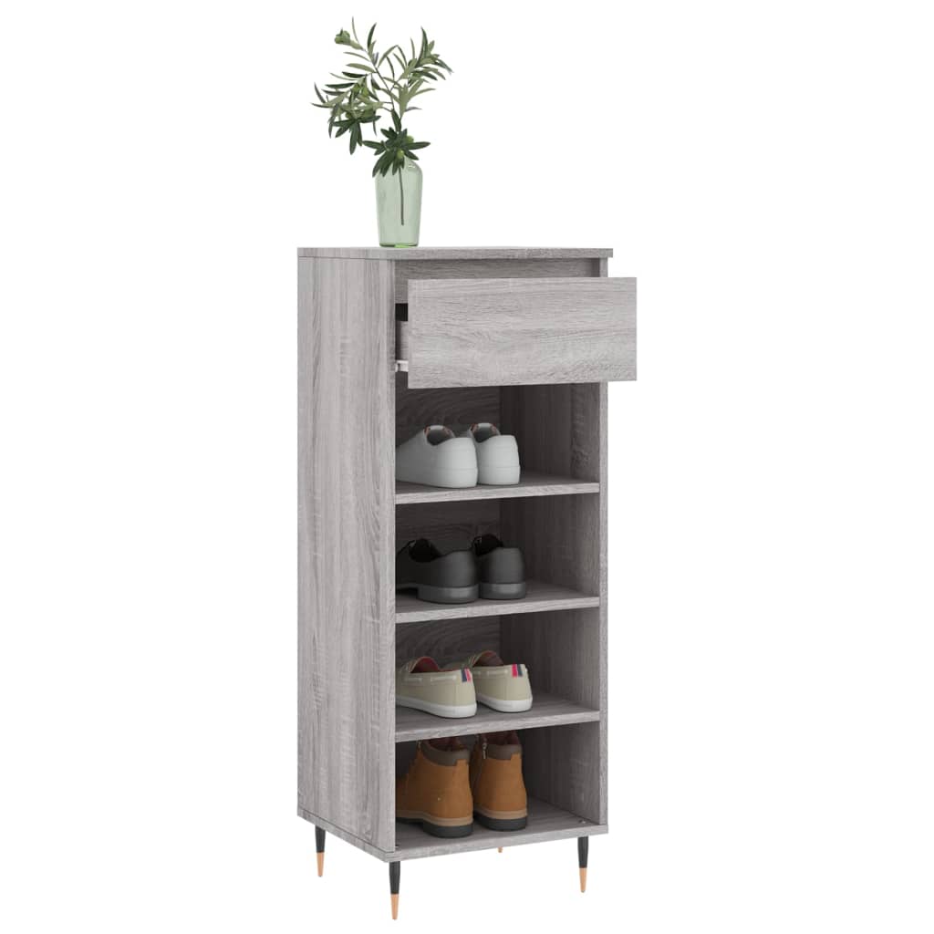 Armoire à chaussures Sonoma gris 40x36x105 cm Bois d'ingénierie - XIOS