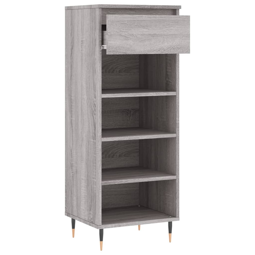 Armoire à chaussures Sonoma gris 40x36x105 cm Bois d'ingénierie - XIOS