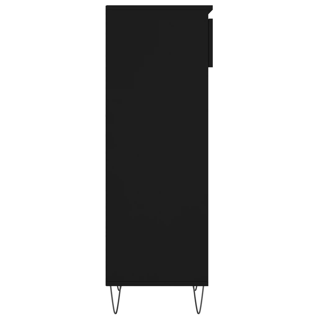 Armoire à chaussures Noir 40x36x105 cm Bois d'ingénierie - XIOS