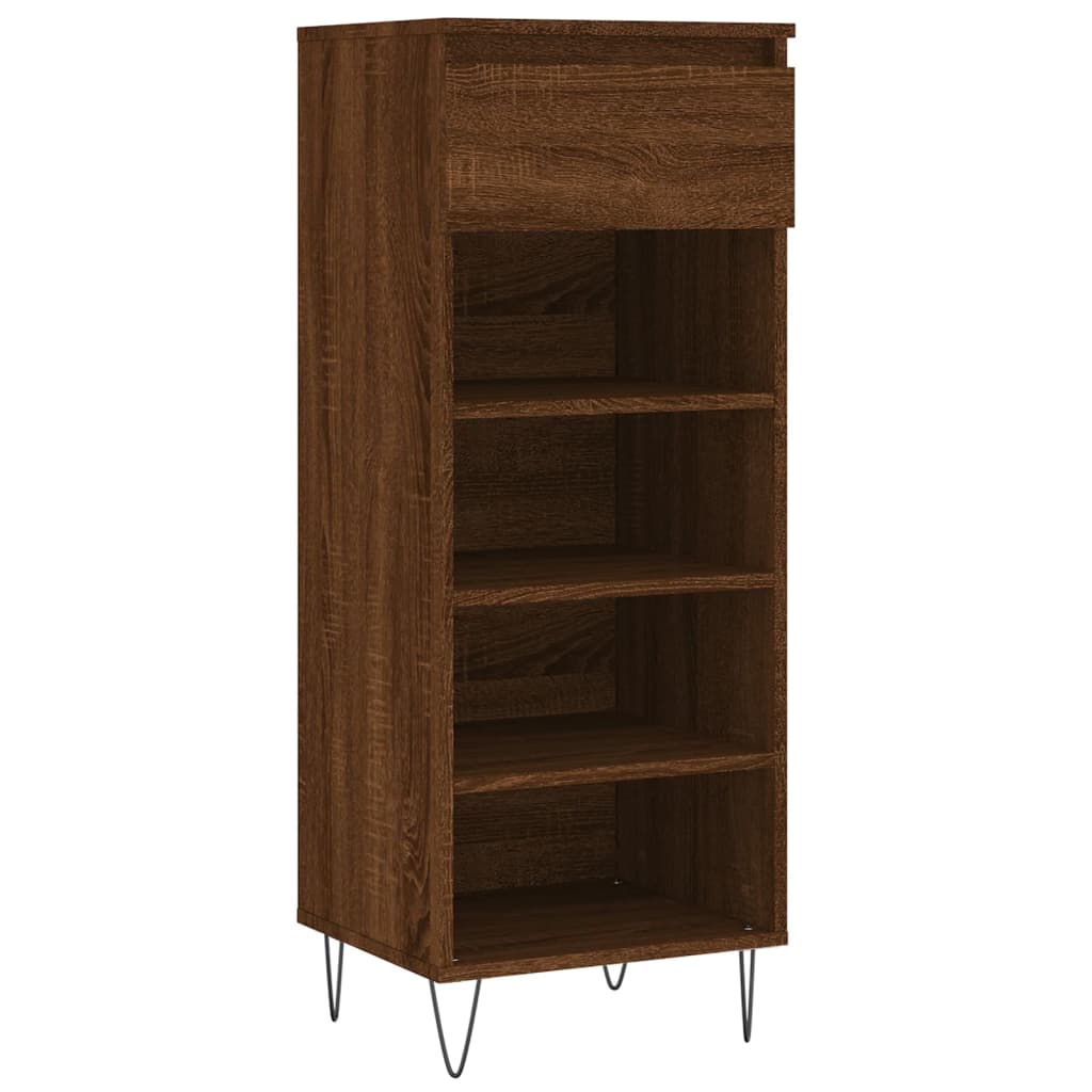 Armoire à chaussures Chêne marron 40x36x105cm Bois d'ingénierie - XIOS