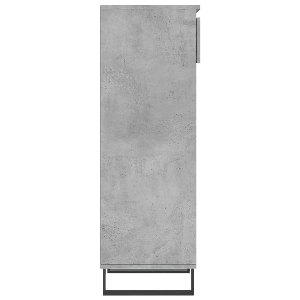 Armoire à chaussures Gris béton 40x36x105 cm Bois d'ingénierie - XIOS