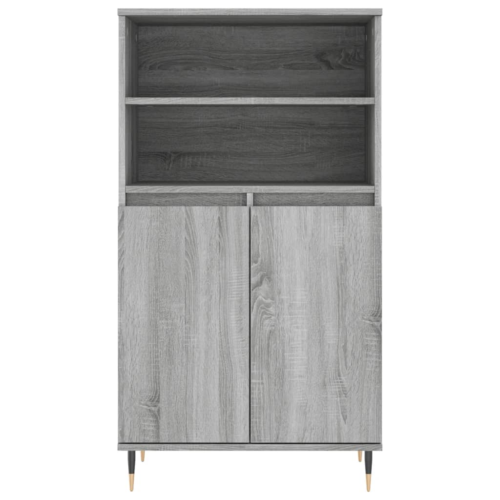 Buffet haut Sonoma gris 60x36x110 cm Bois d'ingénierie - XIOS