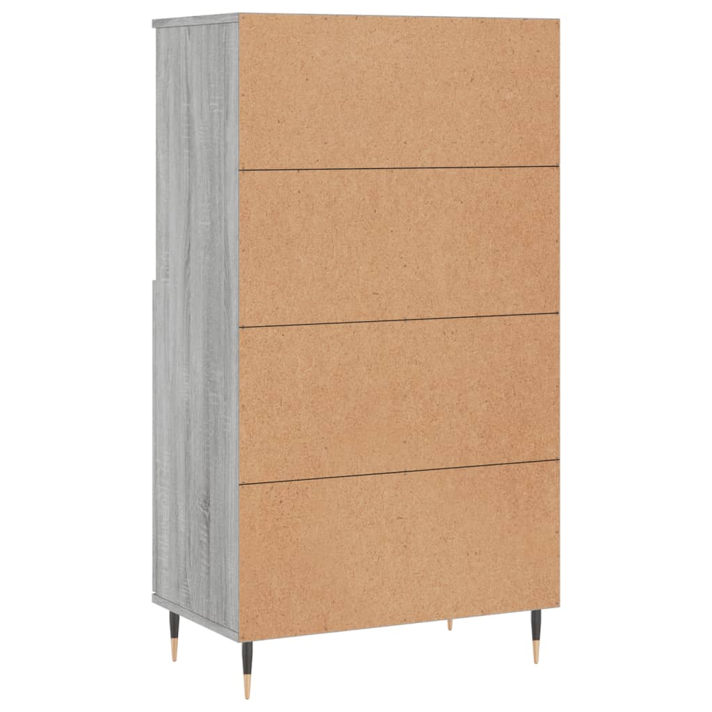 Buffet haut Sonoma gris 60x36x110 cm Bois d'ingénierie - XIOS