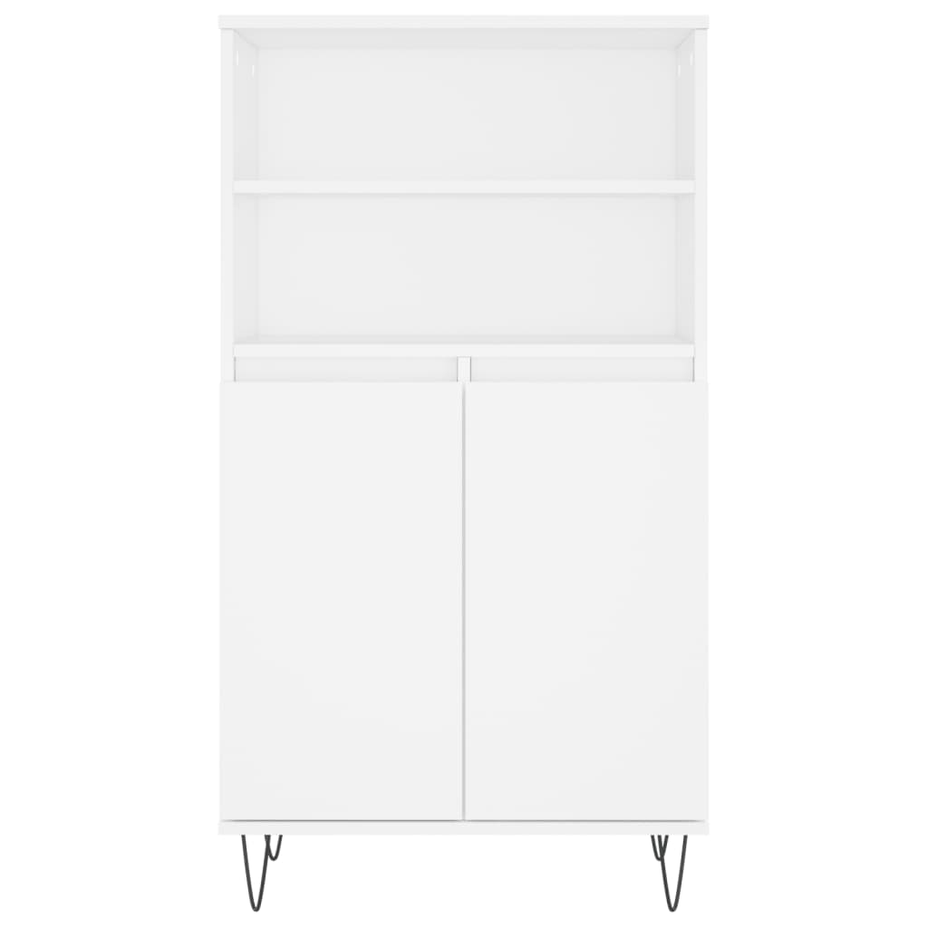 Buffet haut Blanc 60x36x110 cm Bois d'ingénierie - XIOS