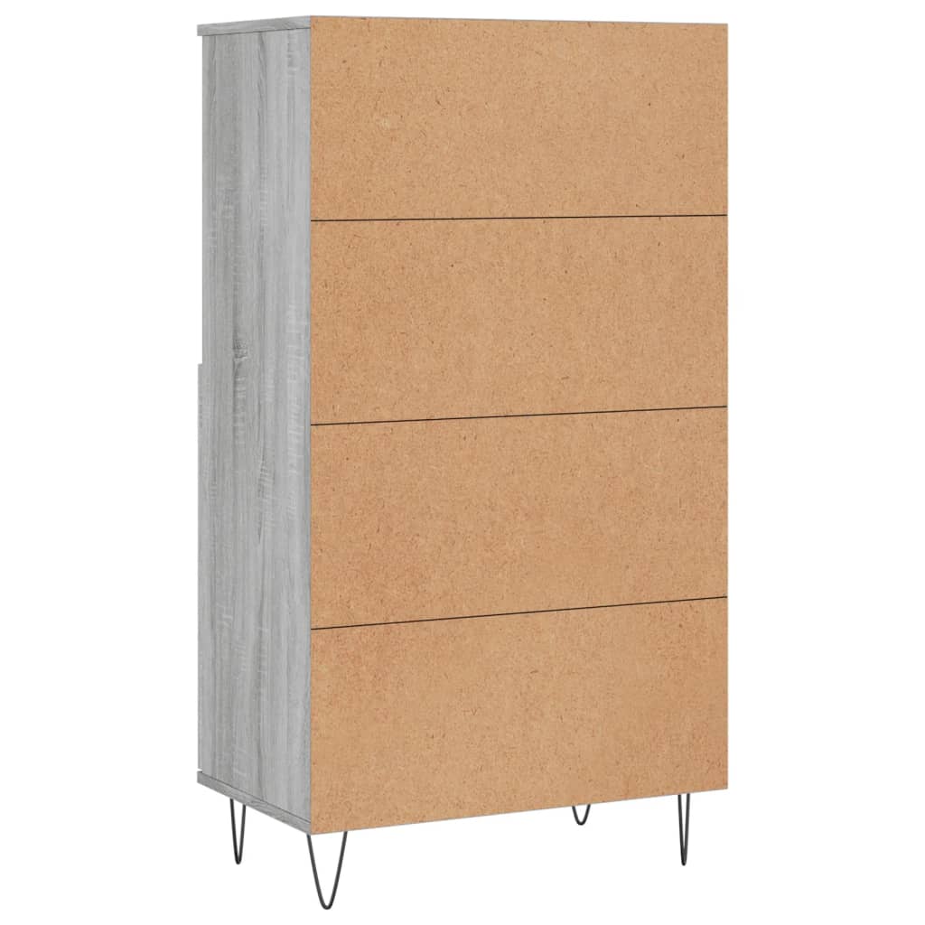 Buffet haut Sonoma gris 60x36x110 cm Bois d'ingénierie - XIOS