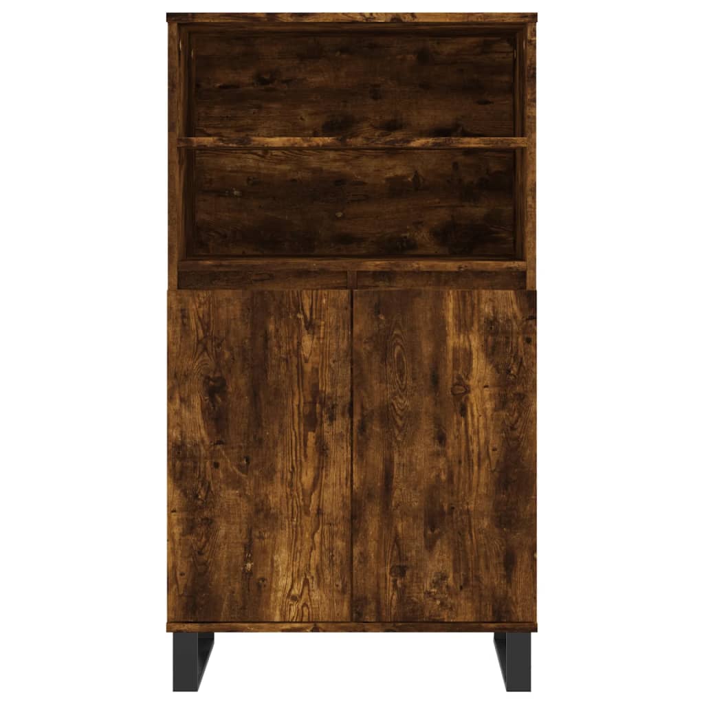 Buffet haut Chêne fumé 60x36x110 cm Bois d'ingénierie - XIOS